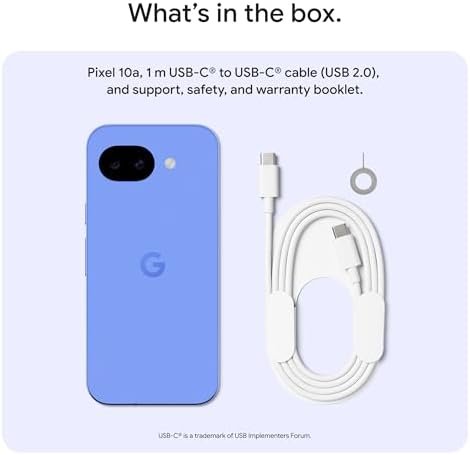 Google Pixel 10a - Unlocked Android Smartphone - 7 Years of Pixel Drops, 30+ Hours Battery, Camera Coach, Gemini Live, Durable Design, Call Screen, Car Crash Detection - Obsidian - 128 GB (2026 Model) : Cell Phones & Accessories - Image 8