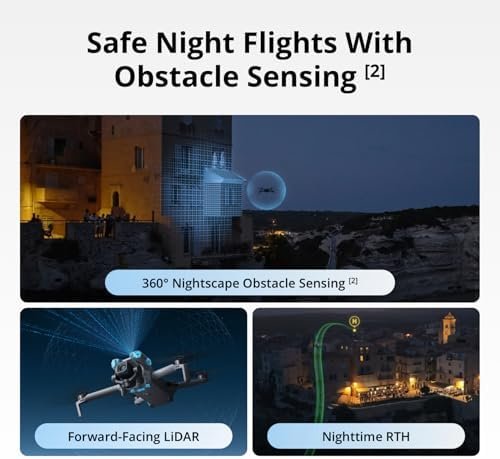 DJI Mini 5 Pro Fly More Combo Plus with DJI RC 2, Drone with Camera, 1-Inch CMOS, 4K Drone for Beginners, Obstacle Sensing, ActiveTrack 360°, 225° Gimbal Rotation, Extended Battery Life : Toys & Games - Image 5