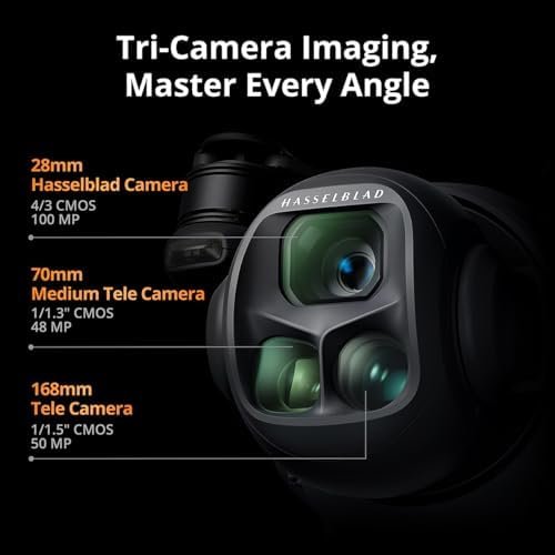 DJI Mavic 4 Pro Drone with DJI RC 2, Flagship Tri-Camera Drone with 100MP 4/3 CMOS Hasselblad Camera, for Professionals, 30km/18.6mi Video Transmission, 51-Min Max Flight Time : Toys & Games - Image 2
