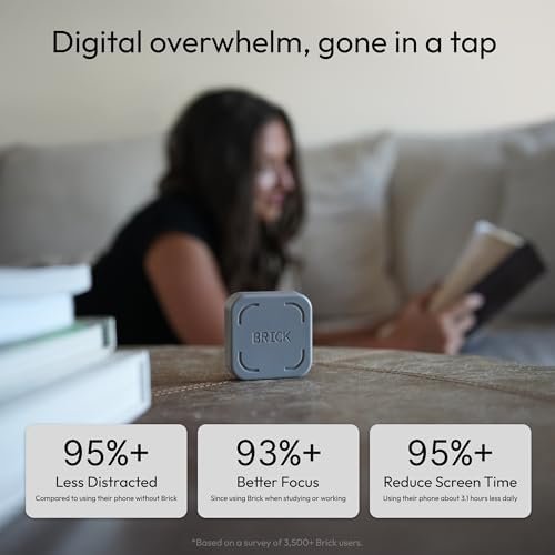 The Brick Phone Access Blocker Device - Subscription-Free Phone Lock, Limits Smartphone Access, Reduces Screen Time & Improves Focus - High-Grade Magnet & Anti-Slip Silicone : Cell Phones & Accessories - Image 3