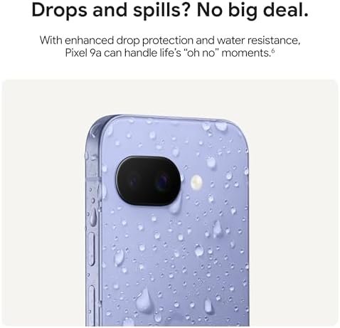 Google Pixel 9a with Gemini - Unlocked Android Smartphone with Incredible Camera and AI Photo Editing, All-Day Battery, and Powerful Security - Obsidian - 128 GB : Cell Phones & Accessories - Image 5