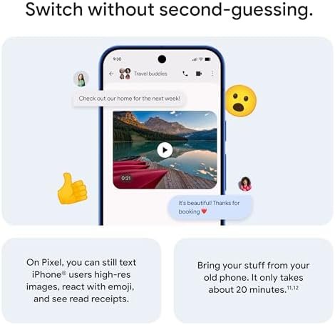 Google Pixel 10 - Unlocked Android Smartphone - Gemini AI Assistant - Advanced Triple Rear Camera, Fast-Charging 24+ Hour Battery, and 6.3" Actua Display - Obsidian - 128 GB (2025 Model) : Electronics - Image 8