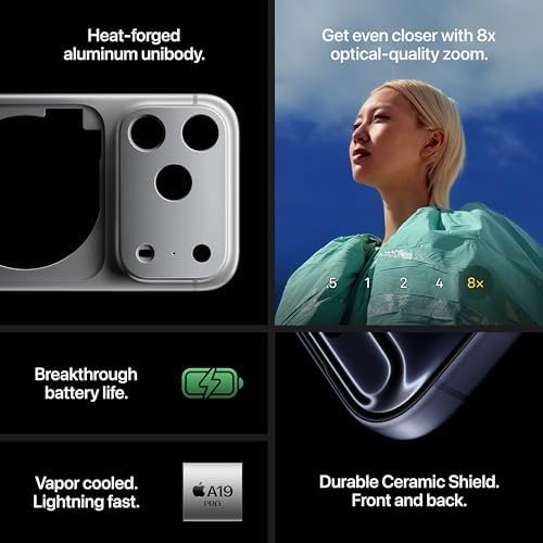 Apple iPhone 17 Pro Max 256 GB 6.9-inch Display with ProMotion, A19 Pro Chip, Best Battery Life in Any iPhone Ever, Pro Fusion Camera System, Center Stage Front Camera; Cosmic Orange: Buy Online at Best Price in UAE - Amazon.ae - Image 4