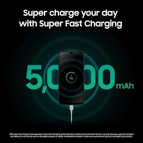 Samsung Galaxy A17 5G Smart Phone, 128GB, Large AMOLED, High-Res Camera, Durable Design, Super Fast Charging, Expandable Storage, Circle to Search, 2025, US 1 Yr Manufacturer Warranty, Black : Cell Phones & Accessories - Image 4